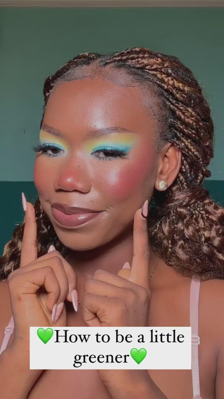 Video of woman removing her makeup with Around The World 7-Day Set MakeUp Eraser cloth.