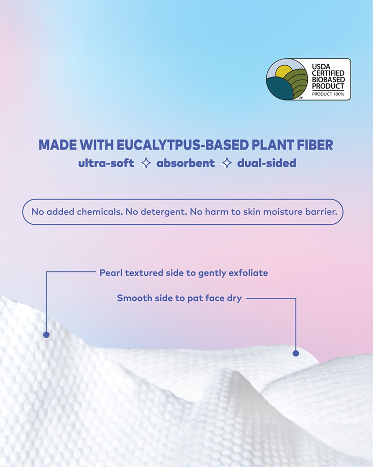 Cloud Clean Daily Face Towels 50ct