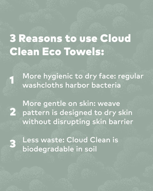 Cloud Clean Daily Face Towels 30ct