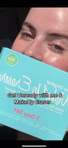 Video of woman removing makeup with Chill Blue 7-Day Set MakeUp Eraser cloth.