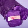Queen Purple 7-Day Set MakeUp Eraser cloth in laundry bag.