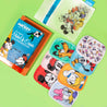 Mickey & Friends 7-Day Set packaging next to Mickey & Friends 7-Day Set Makeup Eraser cloth and laundry bag.