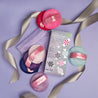 Sweet Treat 7-Day Set MakeUp Eraser cloths next to packaging and laundry bag.